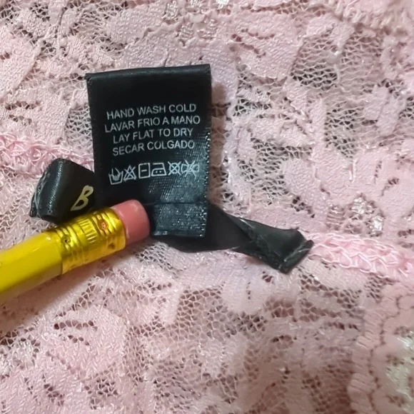 Baby Pink Sheer Lace Chemise Nighty - Picture 8 of 8